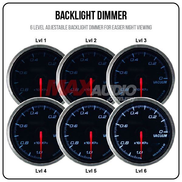 Buy JDM Style RPM Tachometer 2.5" RGB Multicolor LED Smoke Lens Racing